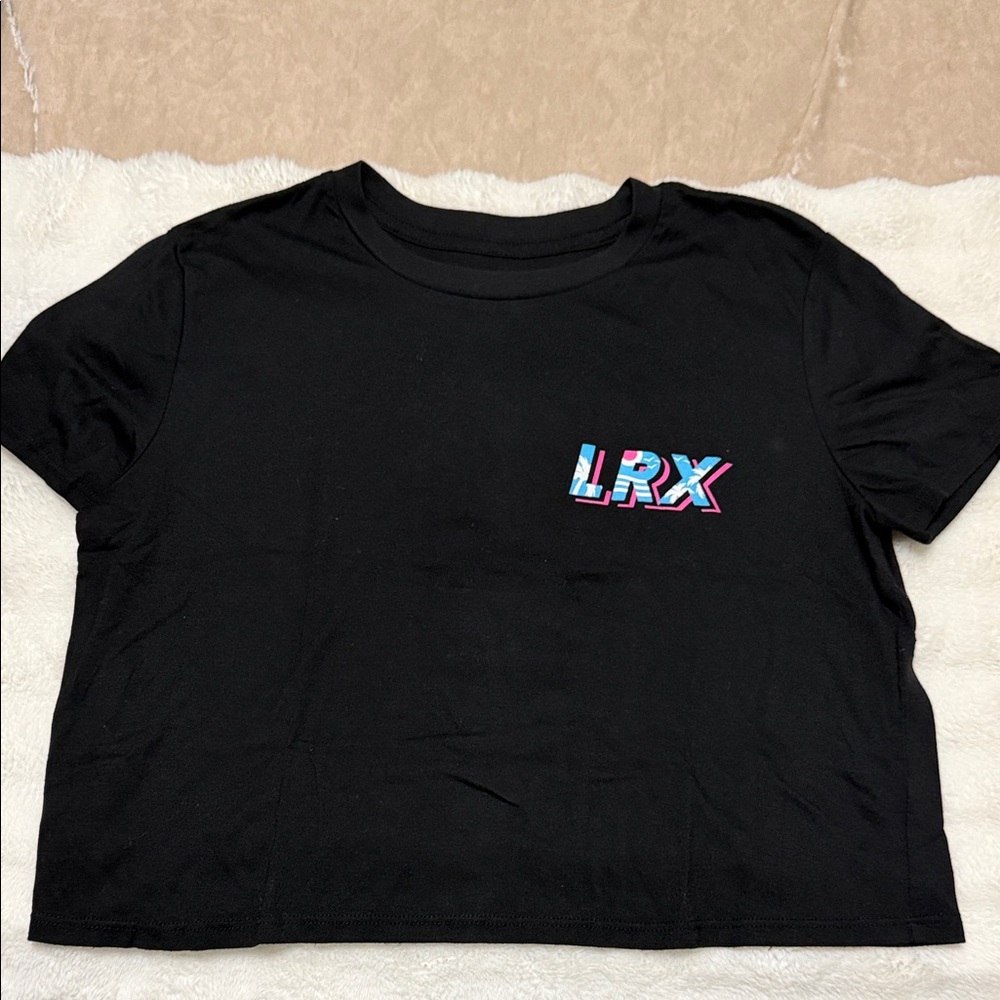 Black LRX Graphic Crop Tee - WZA Edition